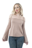 Scoop Neck Bell Sleeve Top