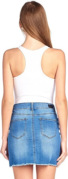 Sleeveless V Neck Solid Racer Back Snap Bottom Bodysuit
