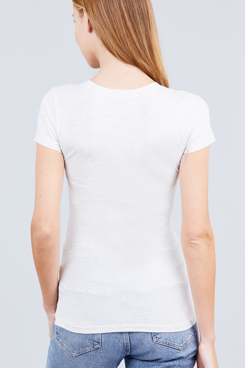 Women's Scoop Neck Short Sleeve Jersey Sexy Top