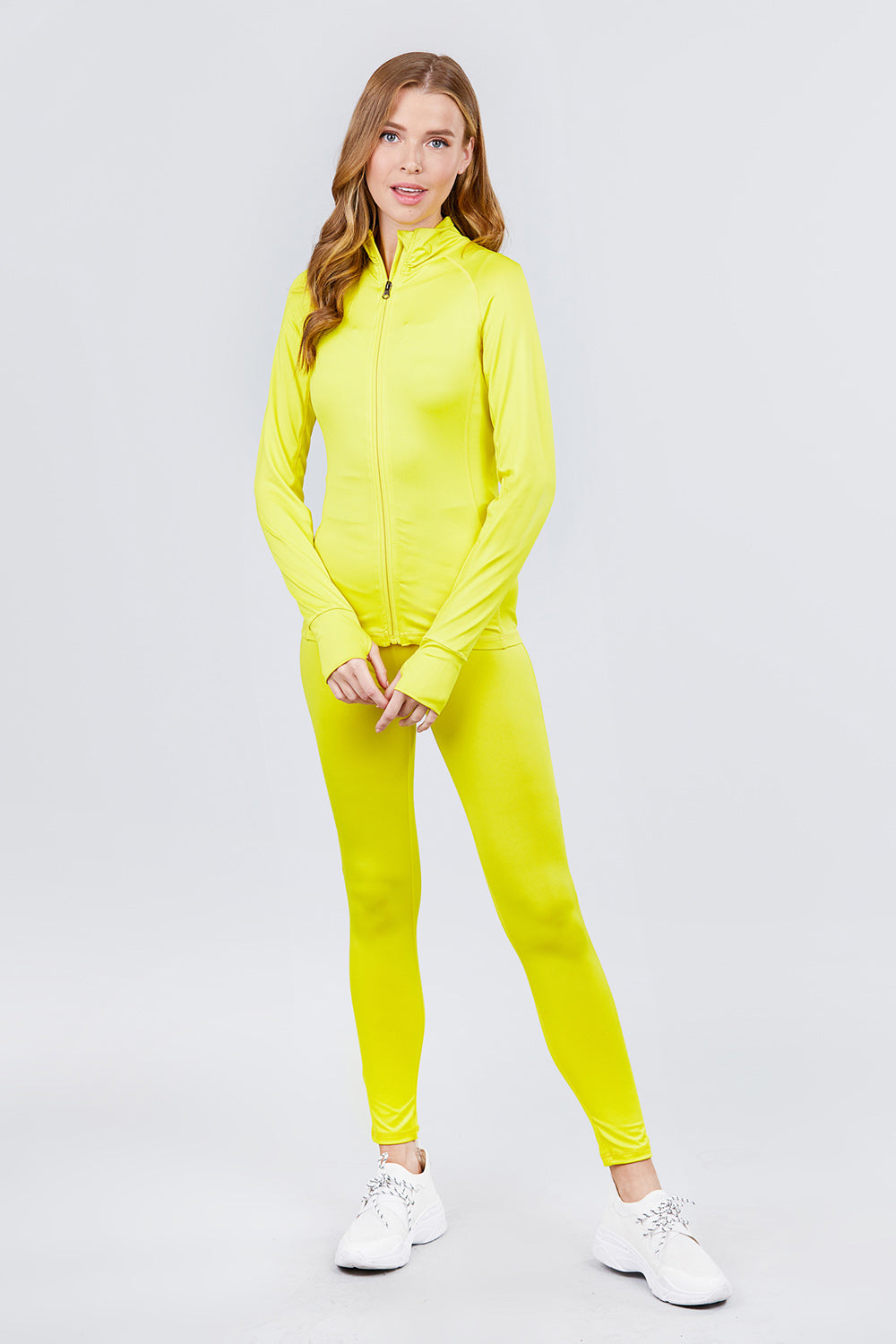 Women's Long Sleeve Zip Up Athletic Wear Sweater Work Out Jacket