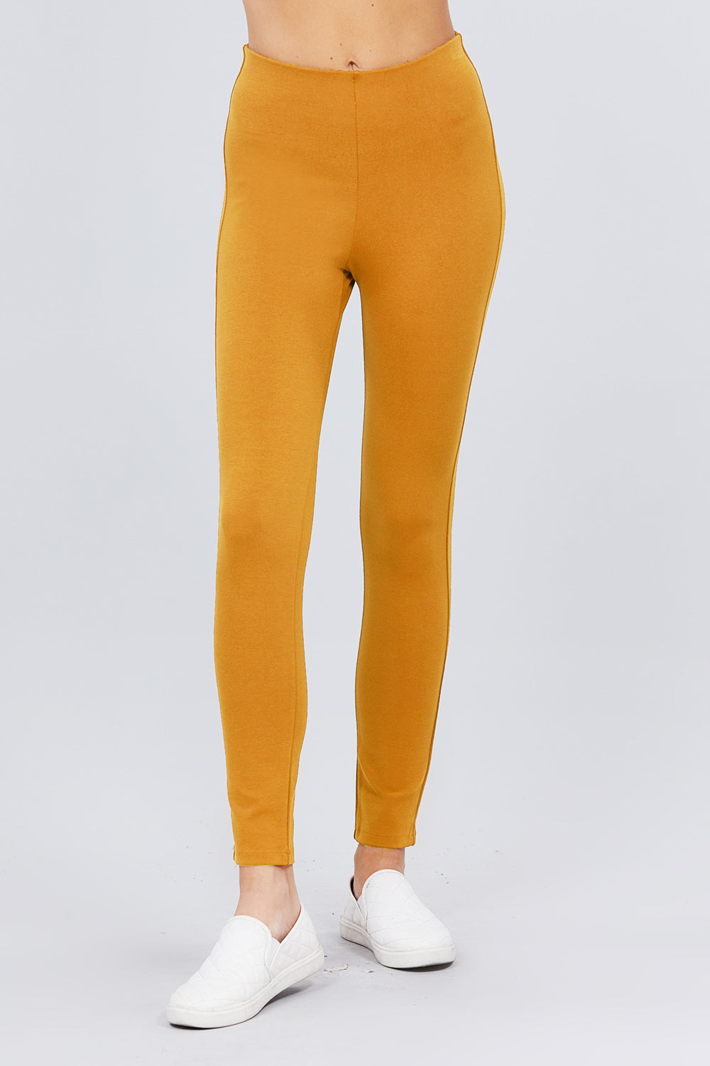 Women's Waist Elatic Band Ponte Pants