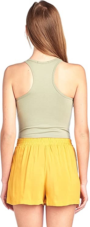 Sleeveless V Neck Solid Racer Back Snap Bottom Bodysuit